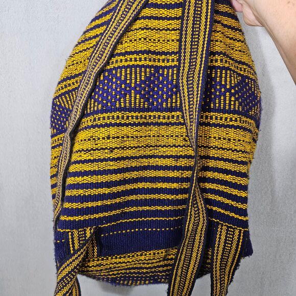 MN Vikings Woven Backpack Purple and Gold Baja Fabric Embroidered - Picture 6 of 6